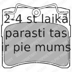 Комплект тормозных колодок, дисковый тормоз DELPHI LP785
