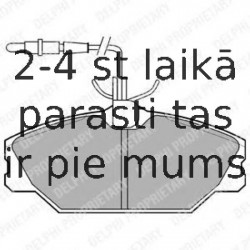 Комплект тормозных колодок, дисковый тормоз DELPHI LP788