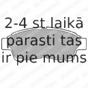 Комплект тормозных колодок, дисковый тормоз DELPHI LP789