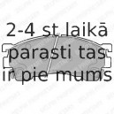 Комплект тормозных колодок, дисковый тормоз DELPHI LP801