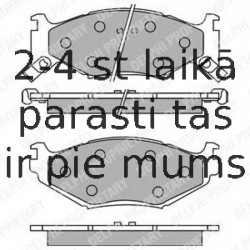 Комплект тормозных колодок, дисковый тормоз DELPHI LP891