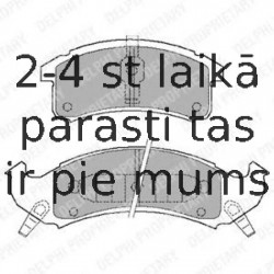 Комплект тормозных колодок, дисковый тормоз DELPHI LP897
