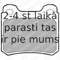 Комплект тормозных колодок, дисковый тормоз DELPHI LP915