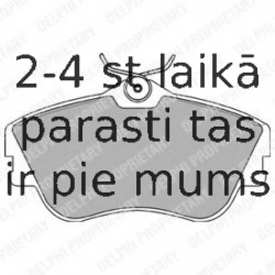 Комплект тормозных колодок, дисковый тормоз DELPHI LP918