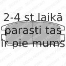 Комплект тормозных колодок, дисковый тормоз DELPHI LP965