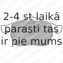 Комплект тормозных колодок, дисковый тормоз DELPHI LP978