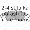 Комплект тормозных колодок, дисковый тормоз DELPHI LP980