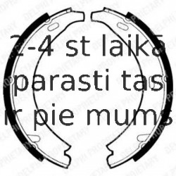 Комплект тормозных колодок, стояночная тормозная система DELPHI LS1371