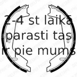 Комплект тормозных колодок, стояночная тормозная система DELPHI LS1884