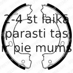 Комплект тормозных колодок, стояночная тормозная система DELPHI LS1960