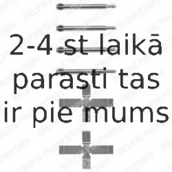 Комплектующие, колодки дискового тормоза DELPHI LX0039