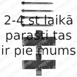 Комплектующие, колодки дискового тормоза DELPHI LX0107