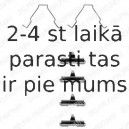 Комплектующие, колодки дискового тормоза DELPHI LX0267