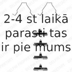 Комплектующие, колодки дискового тормоза DELPHI LX0267