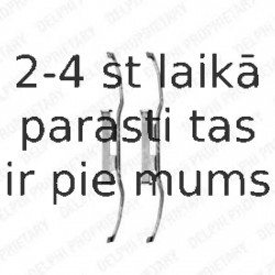 Комплектующие, колодки дискового тормоза DELPHI LX0309