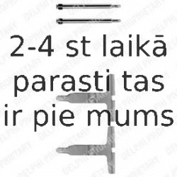 Комплектующие, колодки дискового тормоза DELPHI LX0312