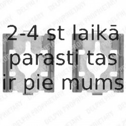 Комплектующие, колодки дискового тормоза DELPHI LX0328