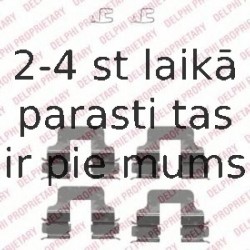 Комплектующие, колодки дискового тормоза DELPHI LX0342