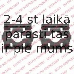 Комплектующие, колодки дискового тормоза DELPHI LX0409