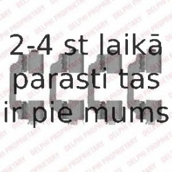 Комплектующие, колодки дискового тормоза DELPHI LX0458