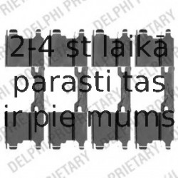 Комплектующие, колодки дискового тормоза DELPHI LX0502