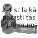 Stūres šķērsstiepņa uzgalis DELPHI TA1665