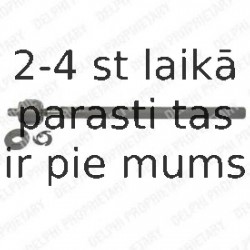 Aksiālais šarnīrs, Stūres šķērsstiepnis DELPHI TA1898