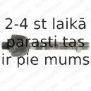 Aksiālais šarnīrs, Stūres šķērsstiepnis DELPHI TA1946