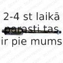 Aksiālais šarnīrs, Stūres šķērsstiepnis DELPHI TA2116