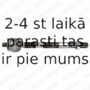 Aksiālais šarnīrs, Stūres šķērsstiepnis DELPHI TA2396