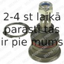 Balst-/Virzošais šarnīrs DELPHI TC1078