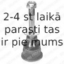 Balst-/Virzošais šarnīrs DELPHI TC360