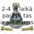 Balst-/Virzošais šarnīrs DELPHI TC967