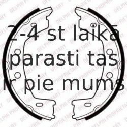 Комплект тормозных колодок, стояночная тормозная система DELPHI LS2030