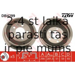 Bremžu trumulis TRW DB4299