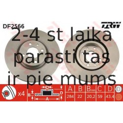 Bremžu diski TRW DF2566