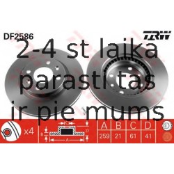 Bremžu diski TRW DF2586