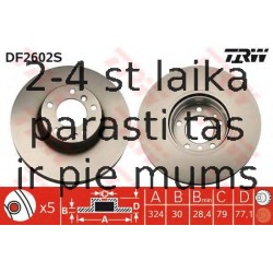 Bremžu diski TRW DF2602S