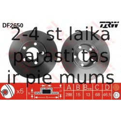 Bremžu diski TRW DF2650