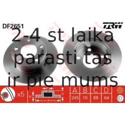 Bremžu diski TRW DF2651