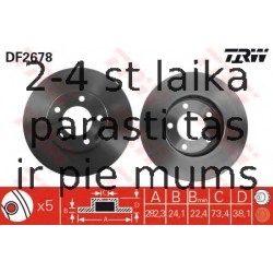 Bremžu diski TRW DF2678