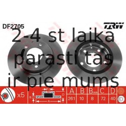 Bremžu diski TRW DF2705