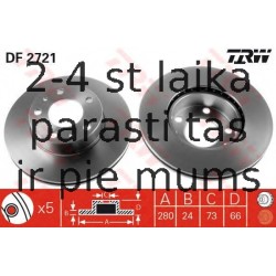 Bremžu diski TRW DF2721
