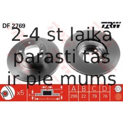 Bremžu diski TRW DF2769