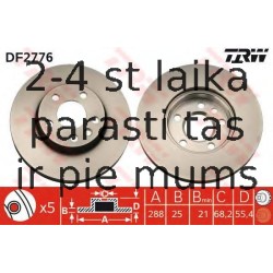 Bremžu diski TRW DF2776
