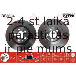 Bremžu diski TRW DF2804
