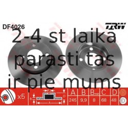 Bremžu diski TRW DF4026