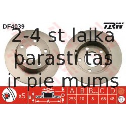 Bremžu diski TRW DF4039