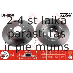 Bremžu diski TRW DF4050