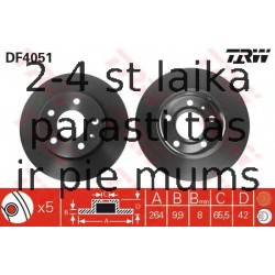 Bremžu diski TRW DF4051